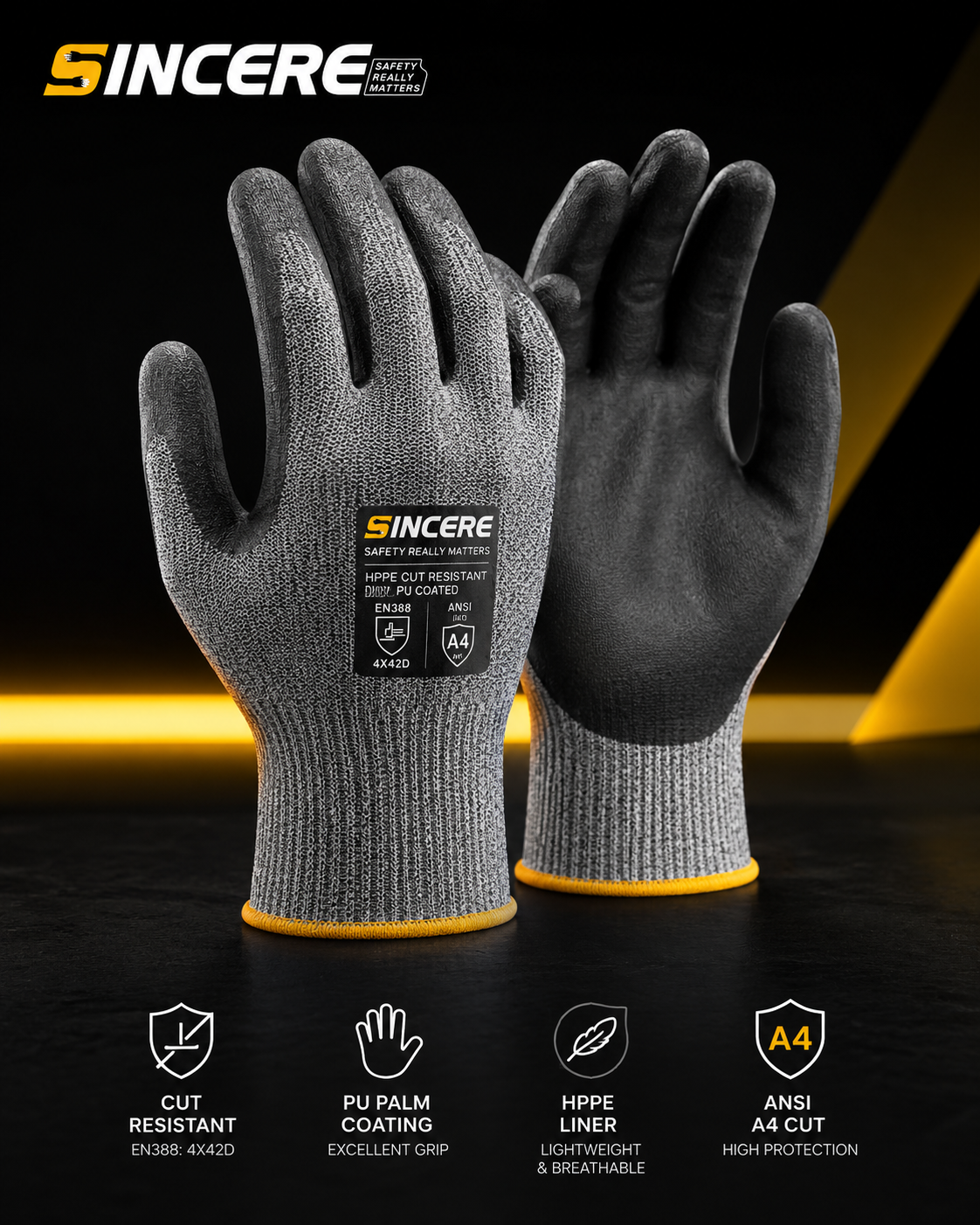 Cut resistant glove